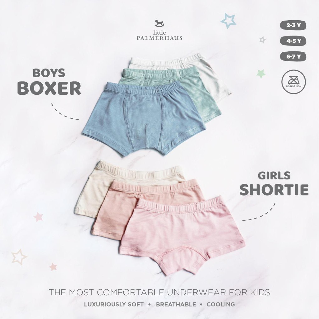 LITTLE PALMERHAUS BOYS BOXER GIRLS SHORTIE BRIEF BOY GIRL CELANA DALAM ANAK 2-7 Thn