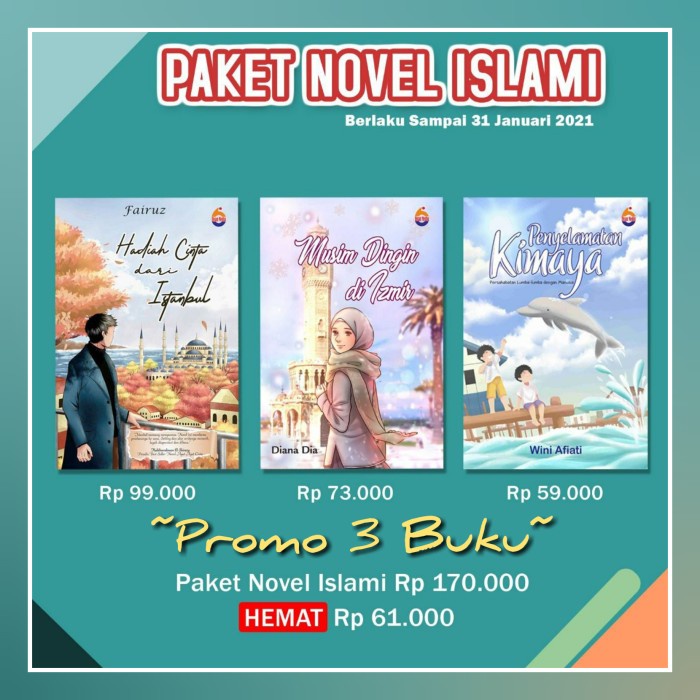 PAKET NOVEL ISLAMI Novel Petualangan Terbaik Sepanjang Masa By Ihsan
