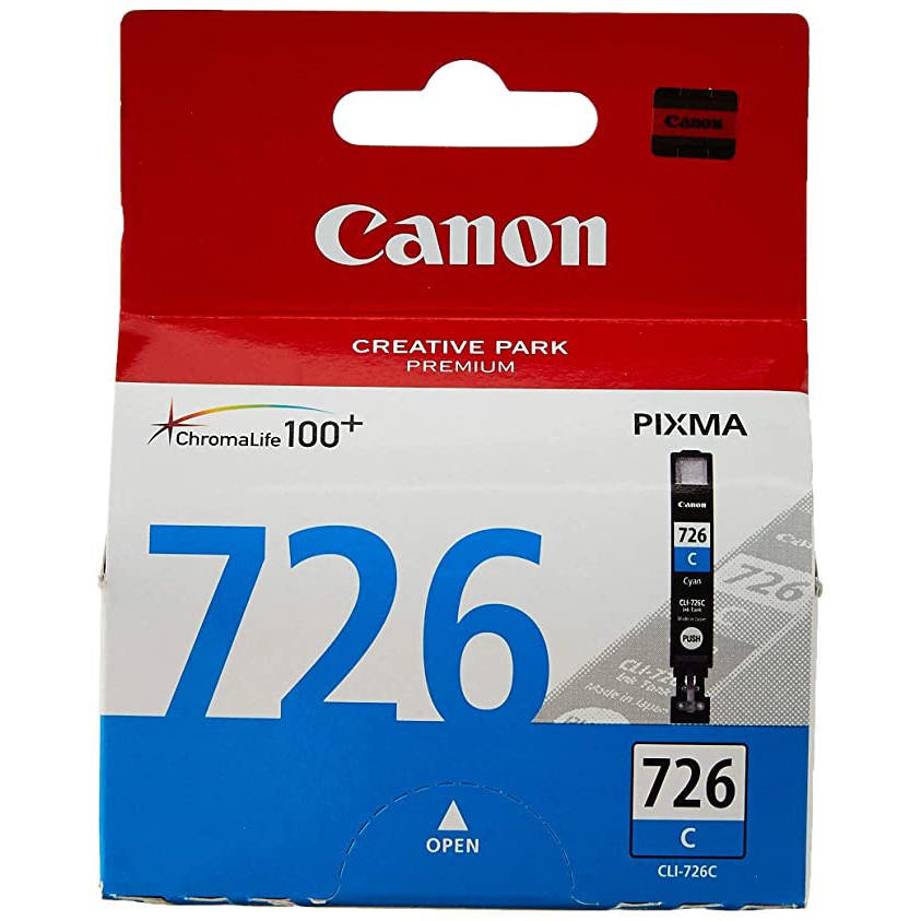 CARTRIDGE CANON CLI-726 CYAN / TINTA CATRIDGE CANON CLI726 CYAN ORIGINAL - RESMI