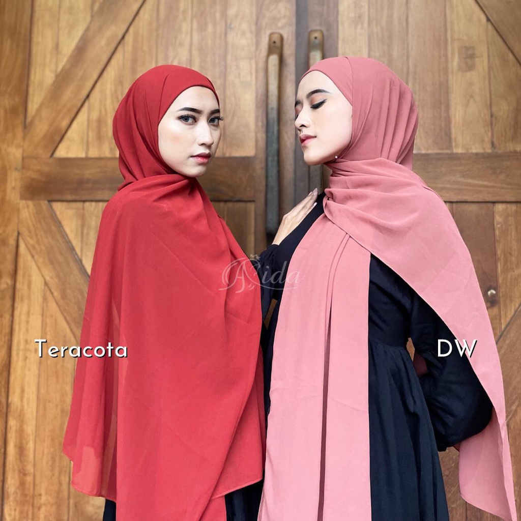 Pashmina Inner Tali Pashmina Ceruti Babydoll Jahit Tepi Hijabbyaida