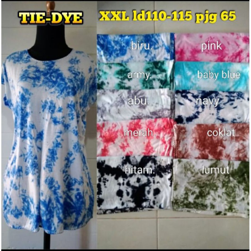 Blouse tie dye xxl