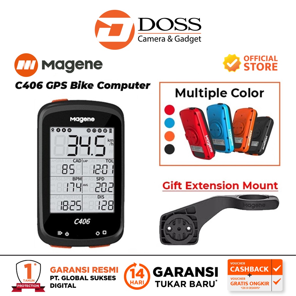 Magene C406 Speedometer / Speedometer Sepeda Magene C406