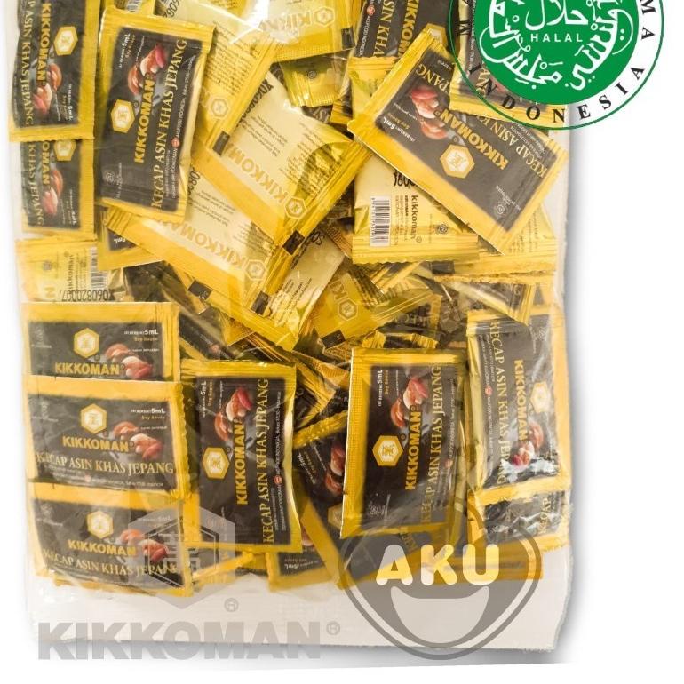 

Kikkoman Soy Sauce Shoyu - Kecap Asin Khas Jepang Halal Sachet 5ml 100pc パ