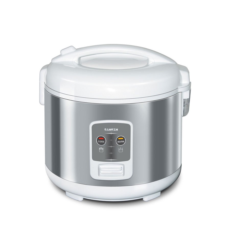 Sanken Rice Cooker/Magic Com SJ 2200 1.8 Liter Stainless Luar Dalam Garansi Resmi