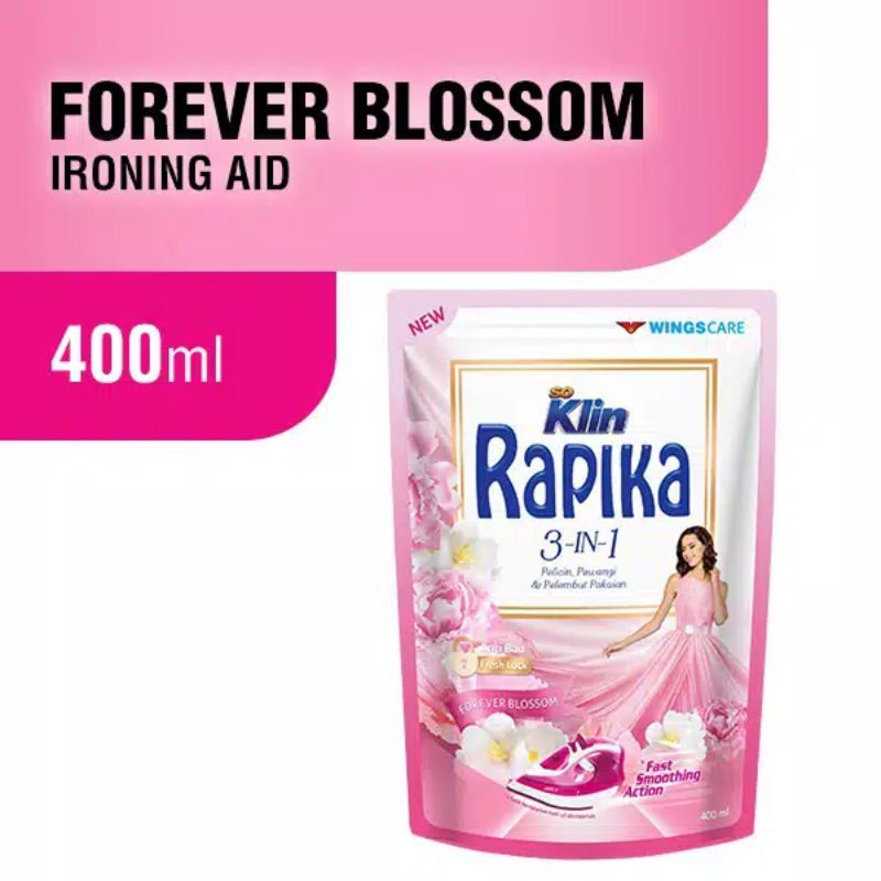 RAPIKA 3 IN 1 PELICIN PAKAIAN FOREVER BLOSSOM 400ML