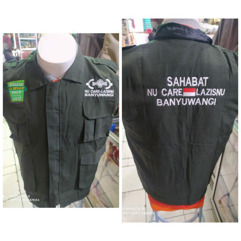 Rompi Lazisnu bordir depan belakang