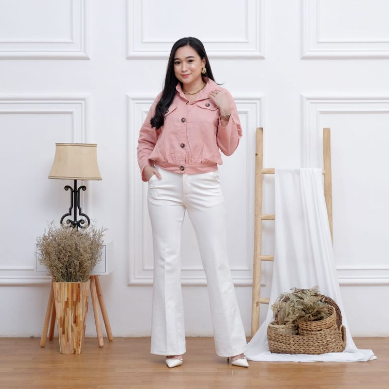 Jacket Crop Wanita | Jacket Crop Oversize | Jacket Crop Top | Jacket Crop Wanita Oversize