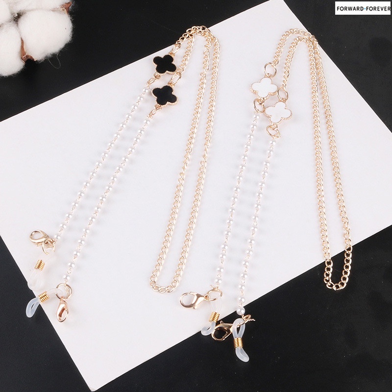 Tali lanyard Ekstension Masker Mutiara Bahan alloy anti Hilang M60071