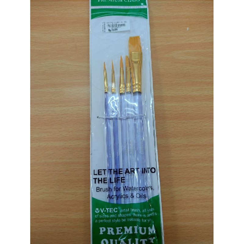 

V-Tec Brush VT005 Set5 / Kuas Lukis Set 5