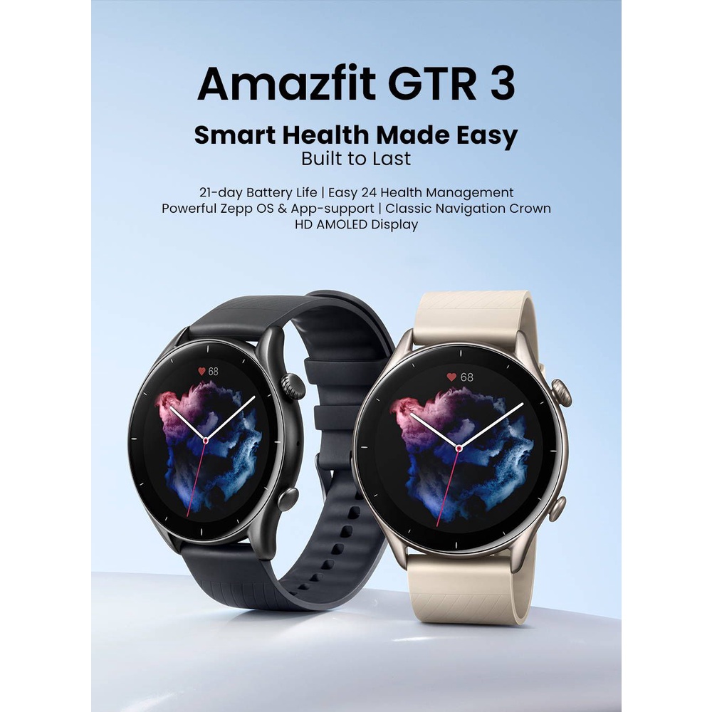 Smartwatch Amazfit GTR 3 Fashion Business Watch - Garansi Resmi 1 Tahun - International