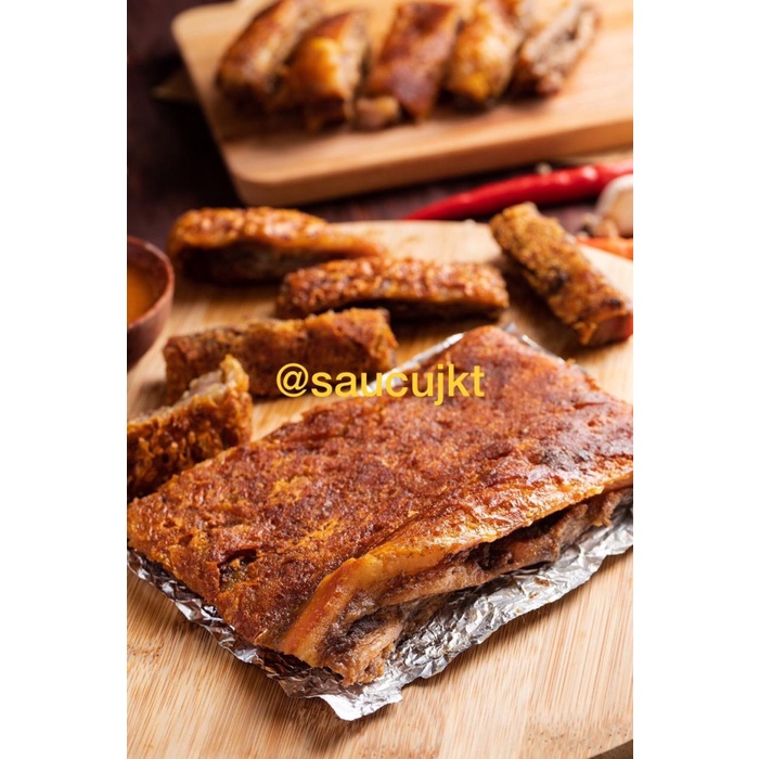 

Saucu Babi Panggang Bapang Asli Bangka Roasted Pork (1 Kg)