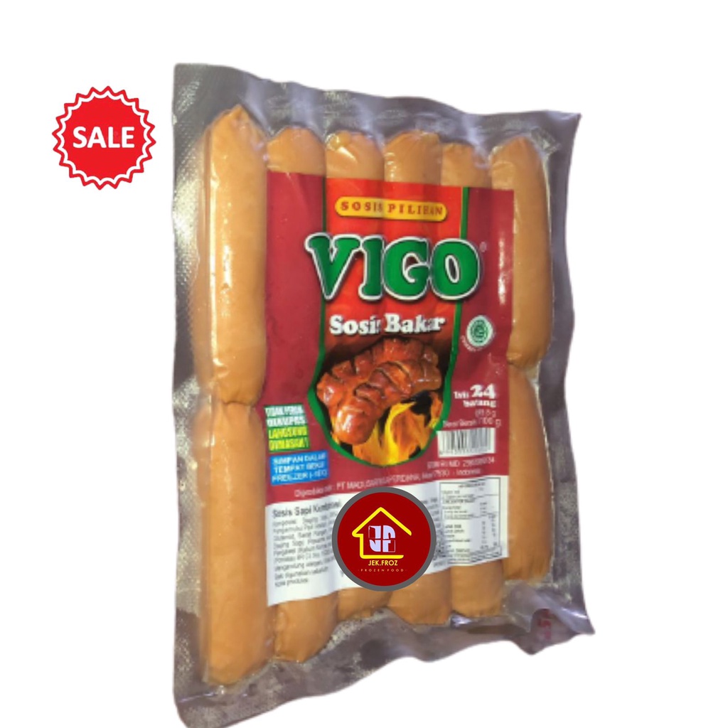 Jual Vigo Sosis Bakar Jumbo Isi Pcs Ukuran Kg Sosbak Jumbo Gr Shopee Indonesia