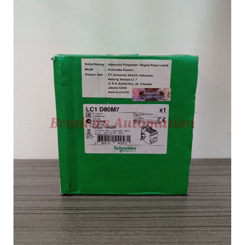 Contactor LC1D80M7 Original Schneider