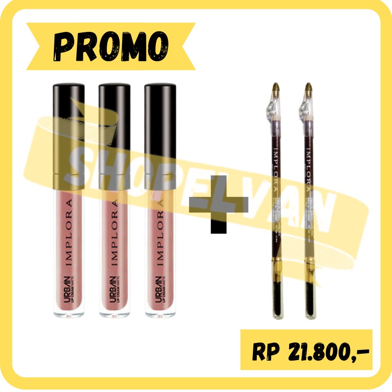 IMPLORA URBAN LIP CREAM MATTE BPOM ORIGINAL GINCU IMPLORA KECANTIKAN KOSMETIK BIBIR LAINNYA