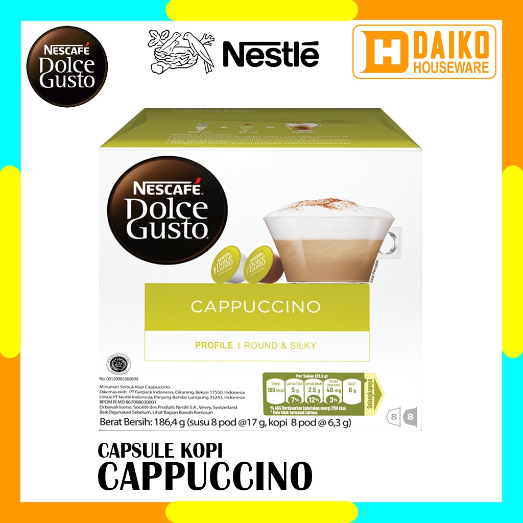 Capsule NDG Nescafe Dolce Gusto Cappuccino 1 Box Original Nestle