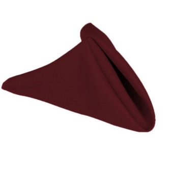 Serbet makan/napkin full cotton/damask merah maroon polos