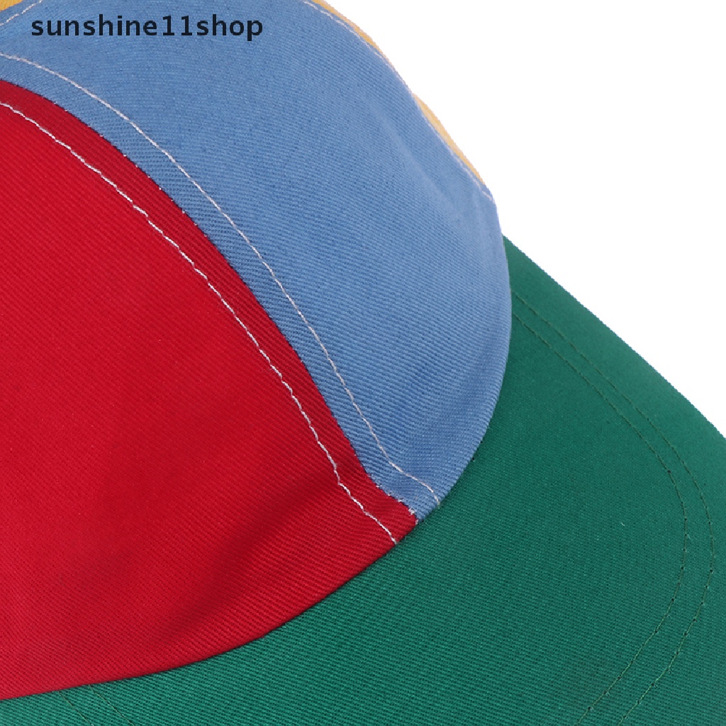 Sho Topi Baseball Anak / Dewasa Desain Patchwork Multi Warna