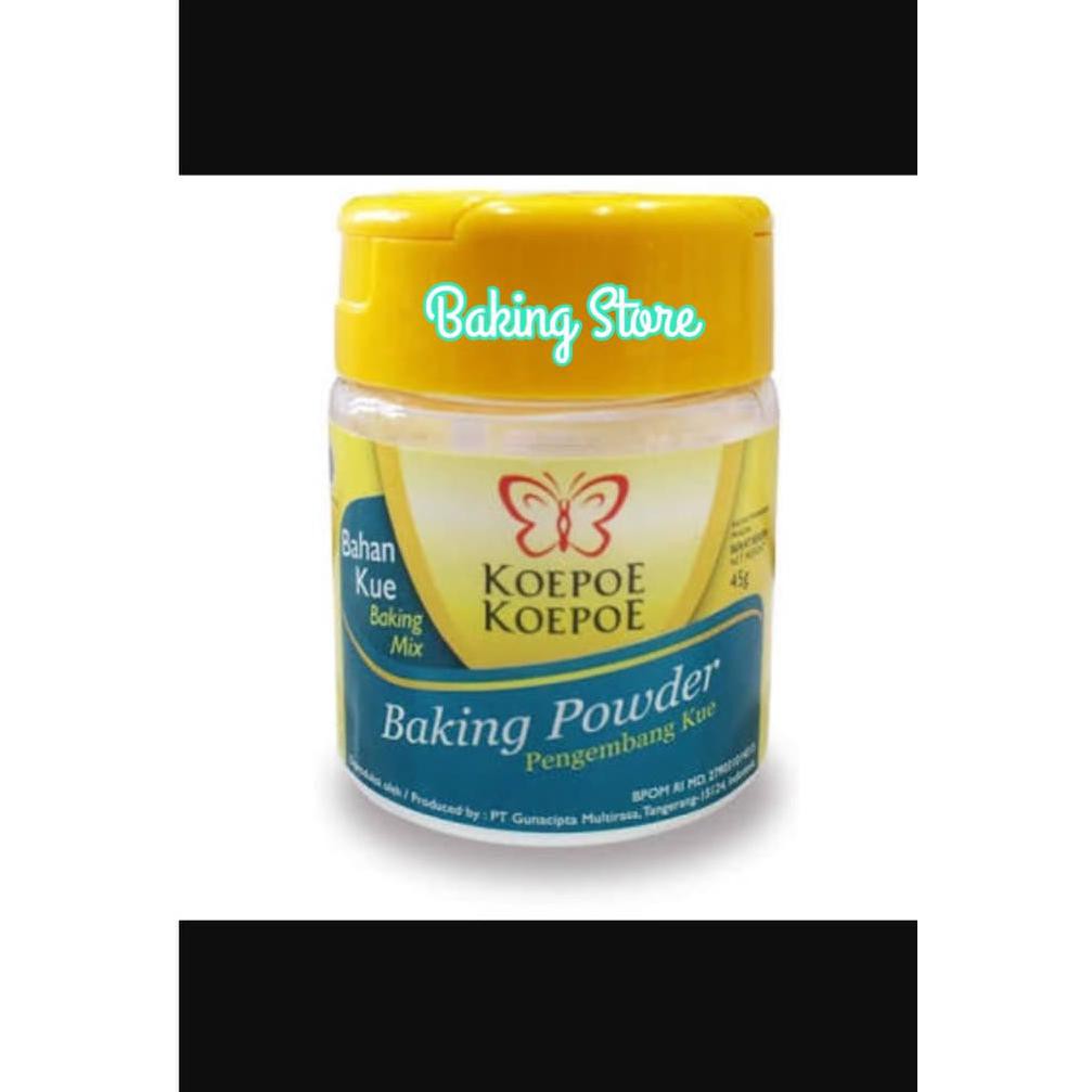 

Toko-Bahan-Kue- Baking Powder Koepoe Koepoe - Kupu Kupu 45Gr -Terlengkap-Termurah-Dijamin.