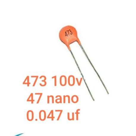 Kapasitor Capasitor 473 47Nano 0,047Uf 0.047Uf 100V 100 Volt Tojila39 Dijamin