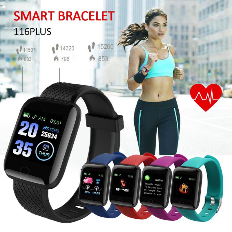 Smartwatch 116 Plus Jam Tangan Sport Jam Tangan Pintar Jam Sport Smart Bracelet