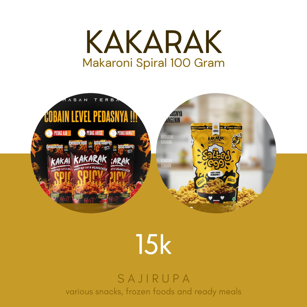 

Makaroni Spiral Kakarak 100 Gram