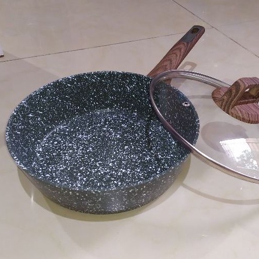 A1 Penggorengan Deep Fry Pan Anti Lengket Granite Yang Kualitas Bagus