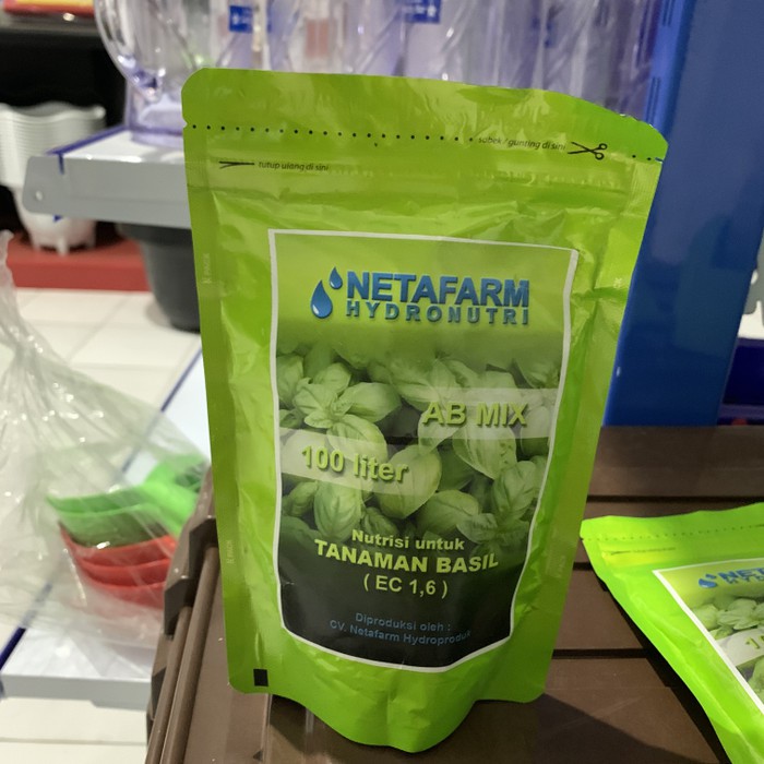 Nutrisi ab mix 1 L netafarm khusus basil