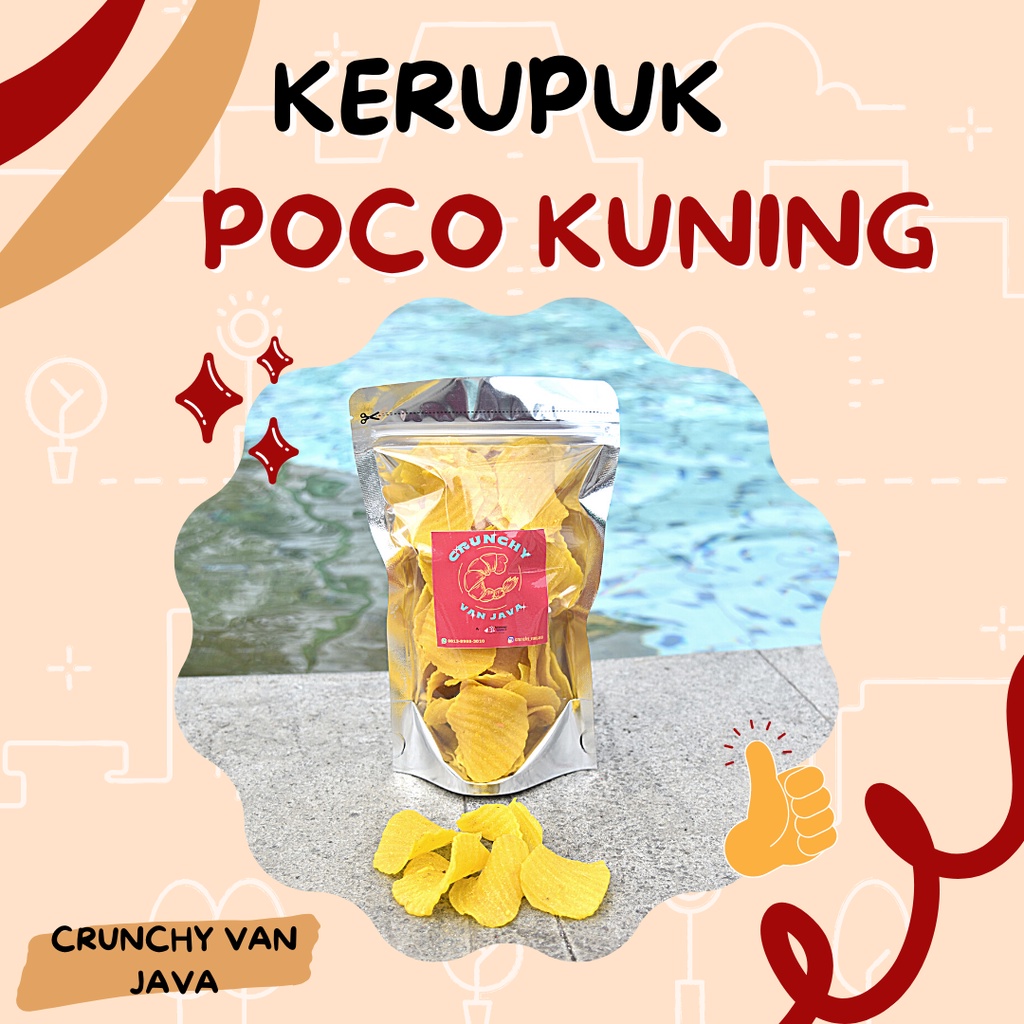 

KERUPUK POCO KUNING/ KERUPUK SEBLAK MENTAH by CRUNCHY VAN JAVA