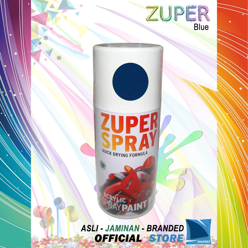 Cat Semprot Warna Biru 300cc / Blue Spray Paint ZUPER