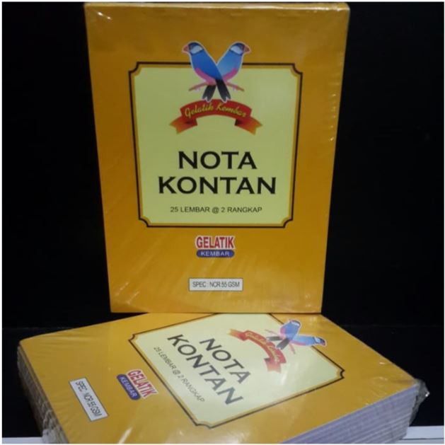 

Buku Nota NCR merk Gelatik Besar 2 ply (25 lbr)