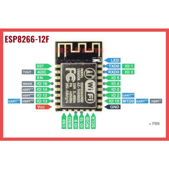 ESP-12F New ESP8266 Wifi Serial Module ESP-12 F ( Replace ESP-12 ) IOT