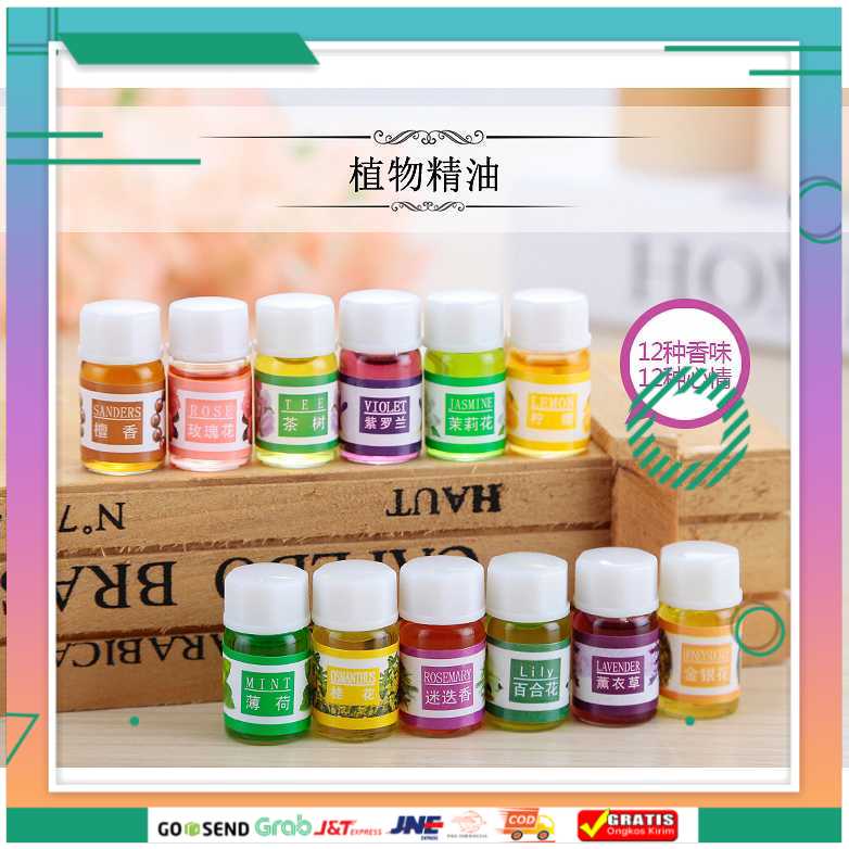 (BISA COD) FTIHSHP HUMI Aroma Essential Oil Aromatherapy 12 in 1 3ml - D23860