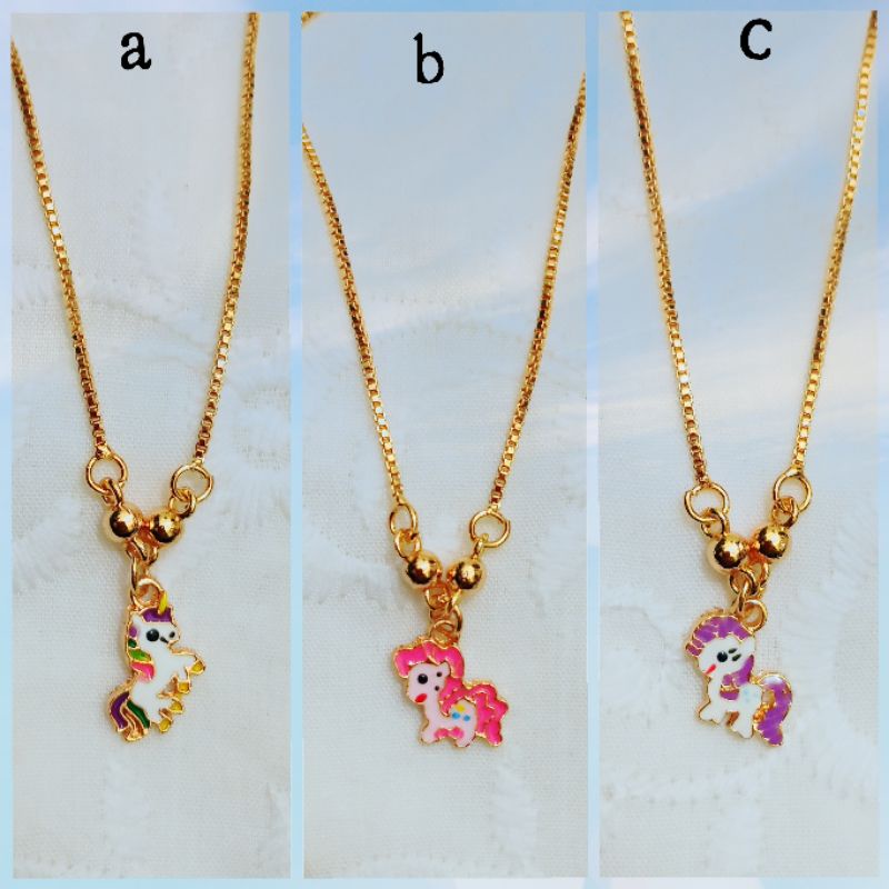 kalung xuping anak KUDA PONI lucu uk35cm berlapis emas .