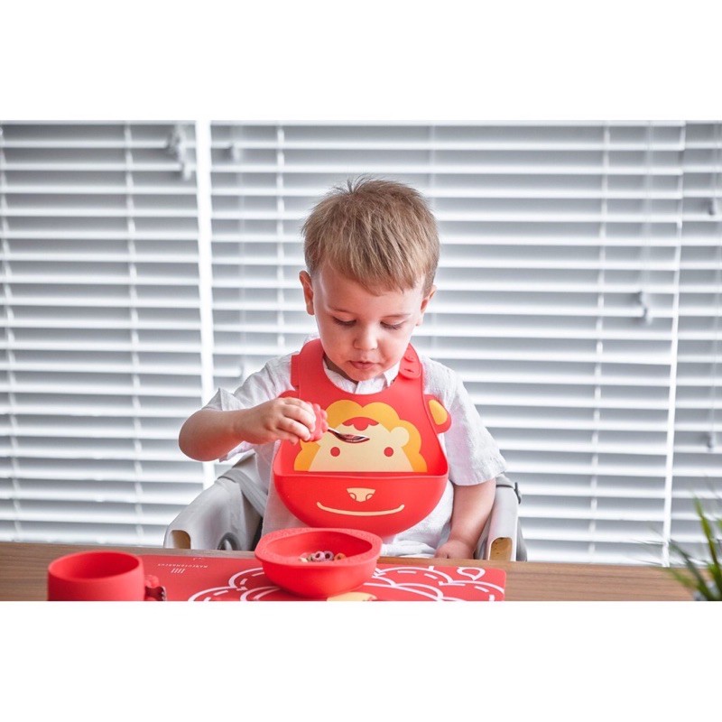 Marcus&amp;Marcus Baby Feeding Gift Set Red Lion