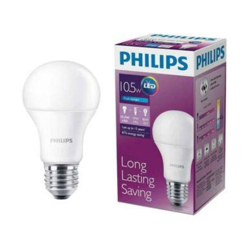 Lampu LED Philips 10,5 watt / bohlam 10,5 w / philips ...