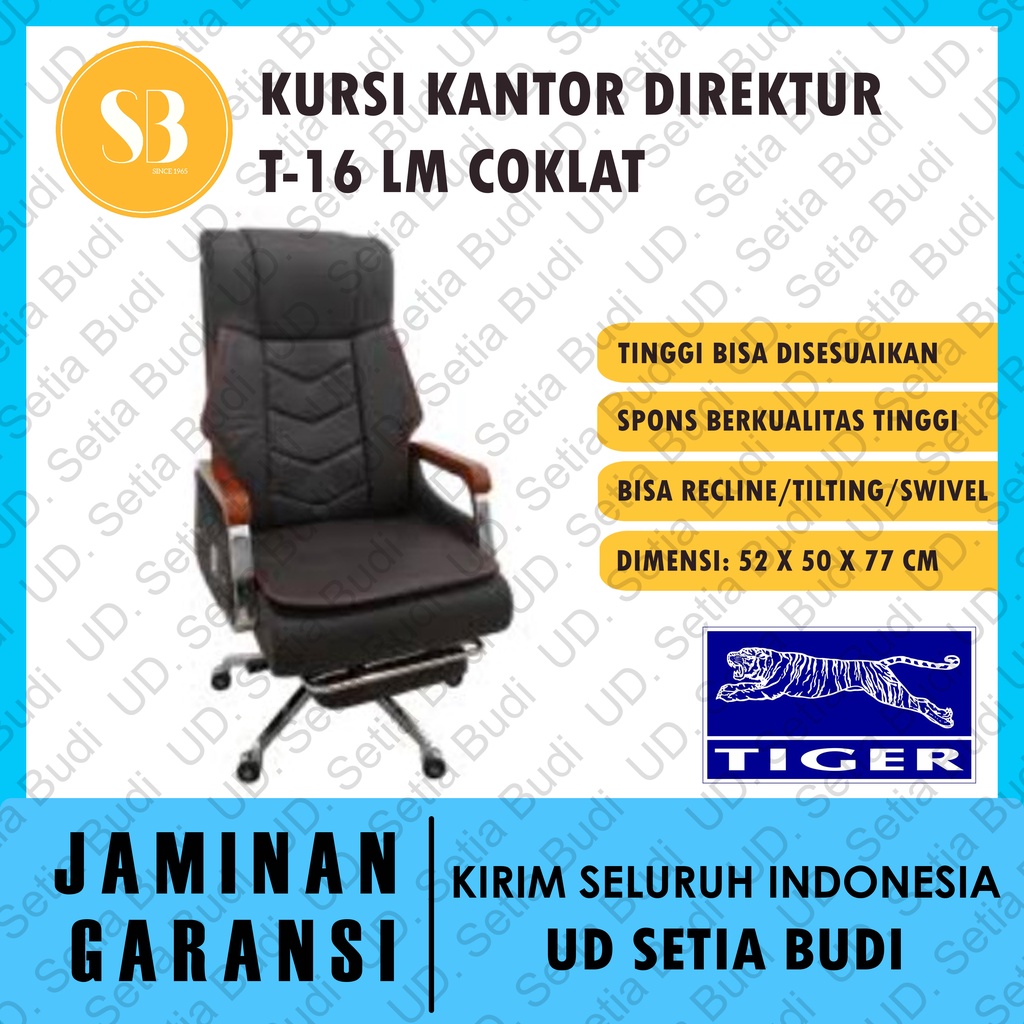 Kursi Kantor Direktur Tiger T-16 LM Brown