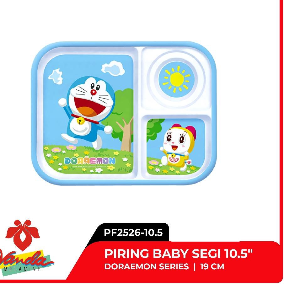 Vanda Melamin Piring Baby Segi 10.5 Inch Doraemon