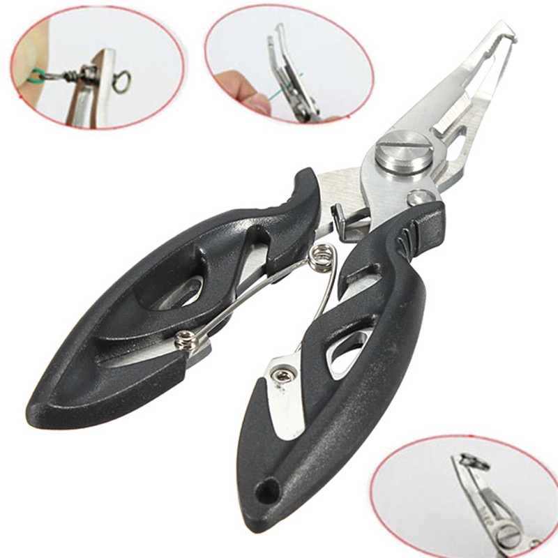 Tang Gunting Kail Pancing Stainless Steel Fishing Hook Remover 2 Color 12cm Bahan Stainless Damillah