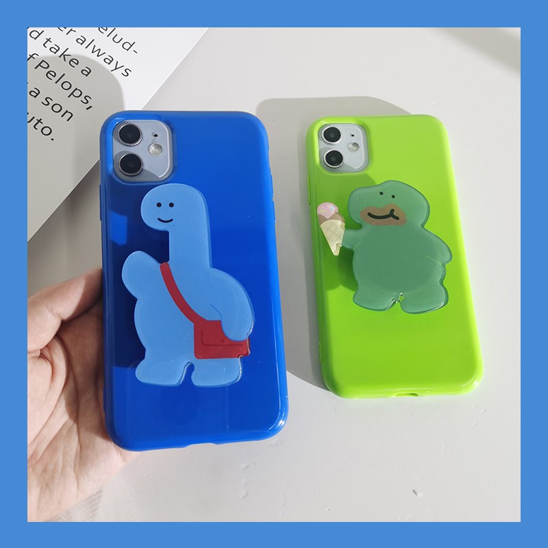 Soft Case HP Gambar Dinosaurus Untuk IPhone 7 / 8 SE 2020 / 7P / 8Plus / X / XS / XR / 11 / 12pro Max HP