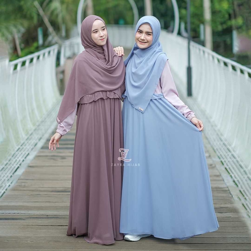 Grosir Aberia kancing full / gamis rayon Elegan