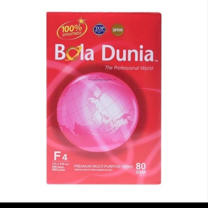 

kertas hvs bola dunia F4 80 grm