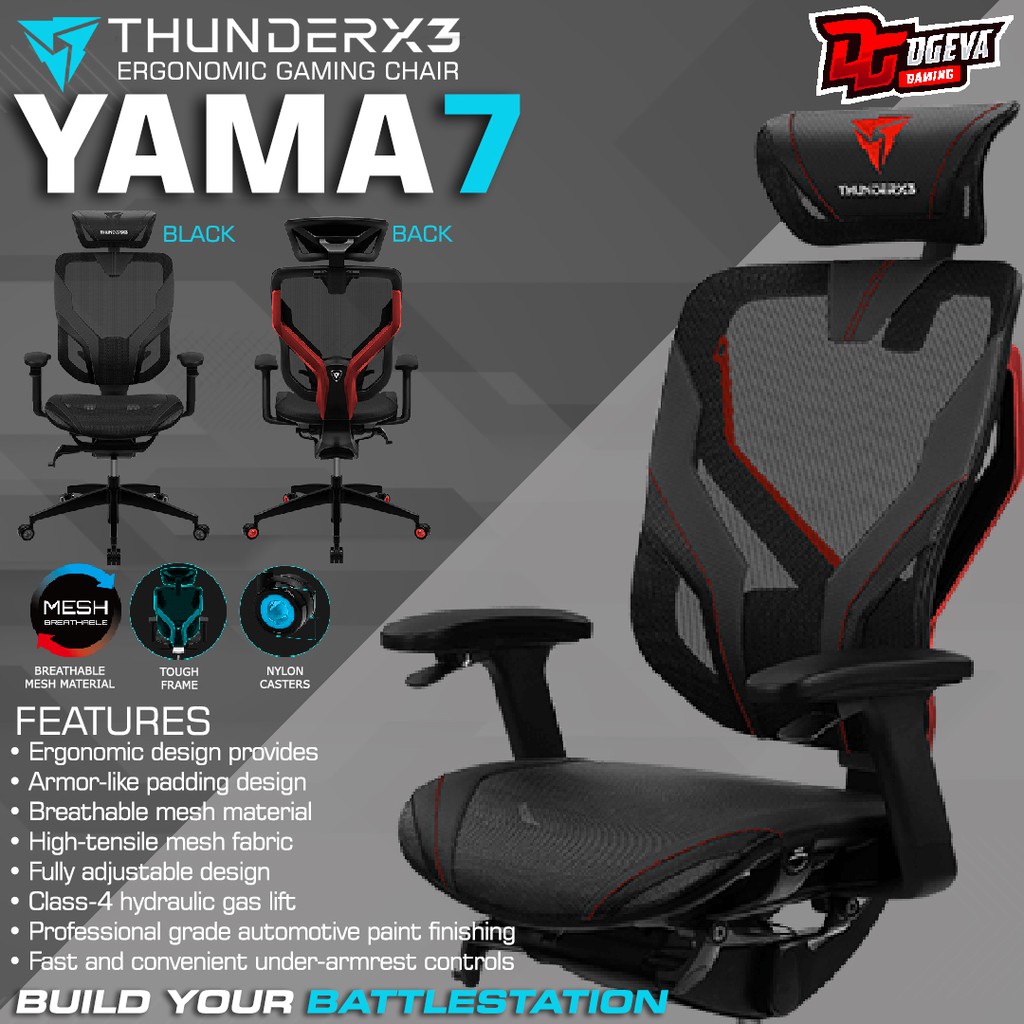 Thunderx3 Yama7 Ergonomic Gaming Chair Yama 7 Kursi Gaming Thunderx3 Yama7 Ergonomic Gaming Chair Yama 7 Kursi Gaming