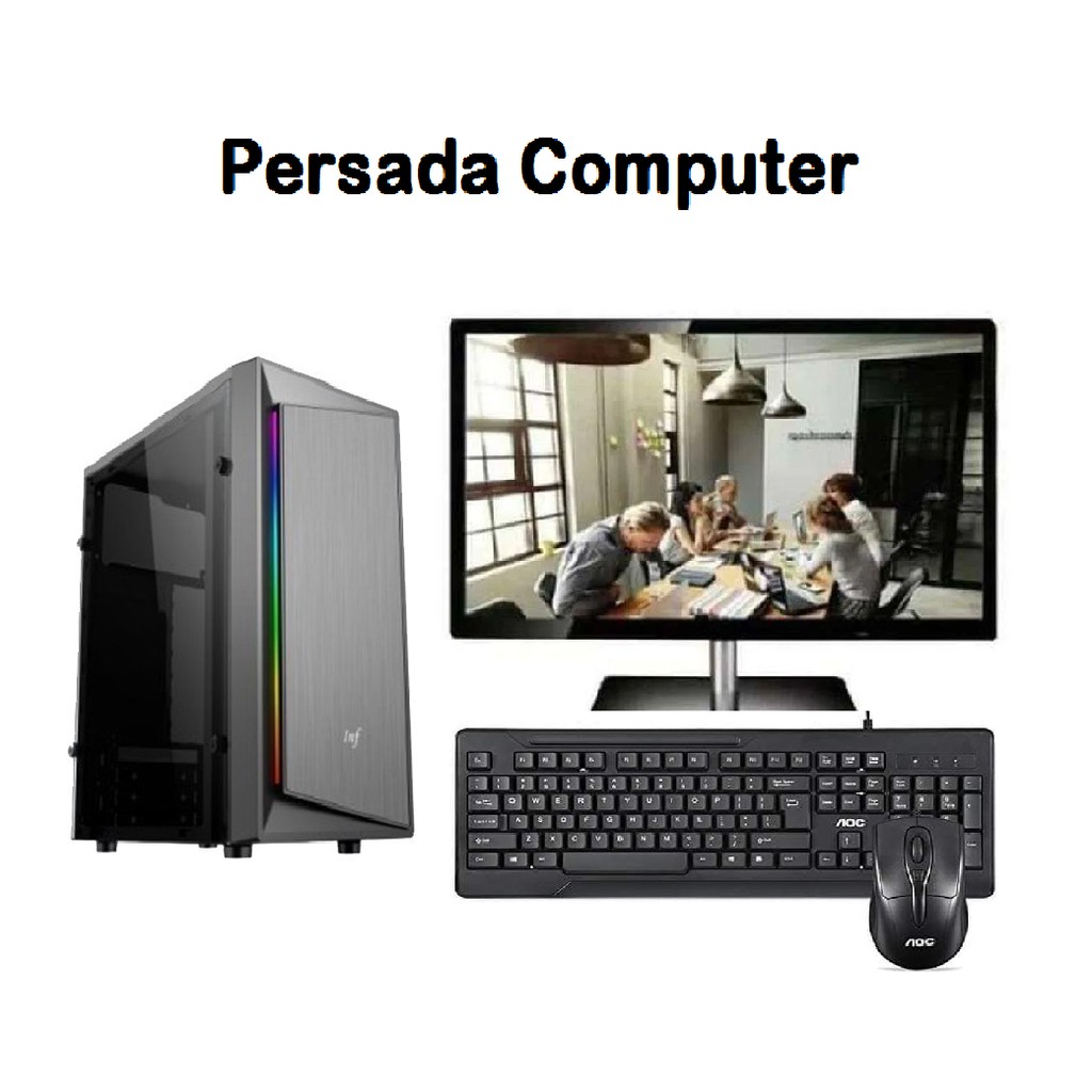 FullSet Intel Core i5 I DDR 8GB I SSD 128 I HDD 500GB I LED Monitor 19&quot; I Keyboard Mouse + Wifi