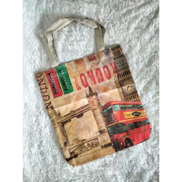 TAS TOTEBAG IMPORT  motif  bus London