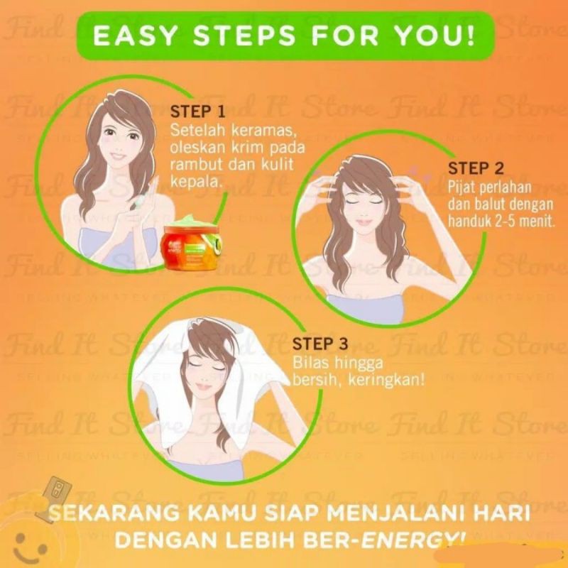 [BPOM] MAKARIZO HAIR ENERGY HAIR DAN SCALP CREAMBATH / MAKARIZO CREAMBATH RAMBUT