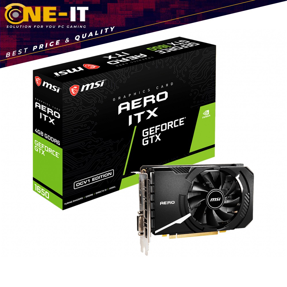 VGA MSI GTX 1650 D6 AERO ITX OCV1
