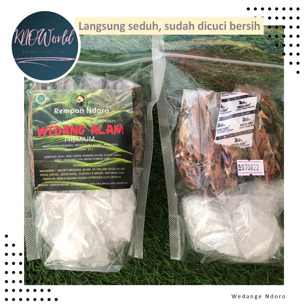 

Wedange Ndoro Wedang Alam -Asam Lambung- Premium Isi 5
