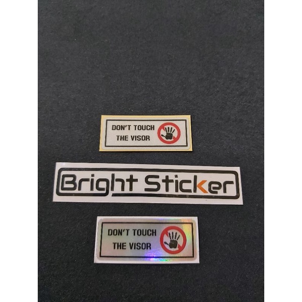 STICKER DONT TOUCH THE VISOR PRINCUTT