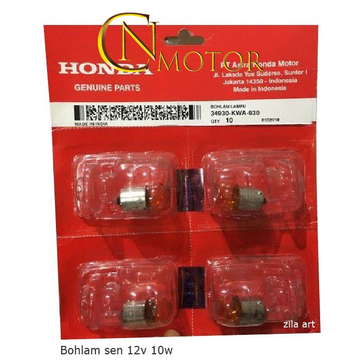 Lampu Depan 12V10W 34930 Kwa 930 ori