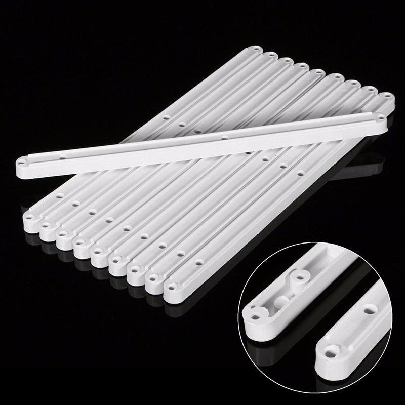 30cm White Plastic Drawer Runners Cabinet Guide Rails Kitchen